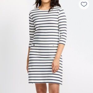 41 Hawthorn Navy and White Striped Dress
